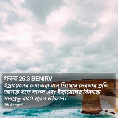 গননা 25:3 BENIRV Bible Verse Image