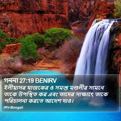 গননা 27:19 BENIRV Bible Verse Image