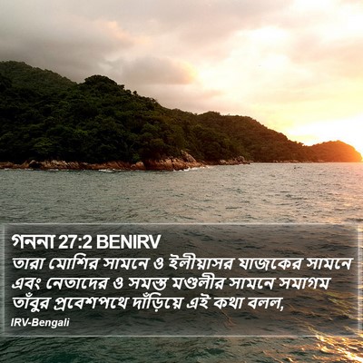 গননা 27:2 BENIRV Bible Verse Image