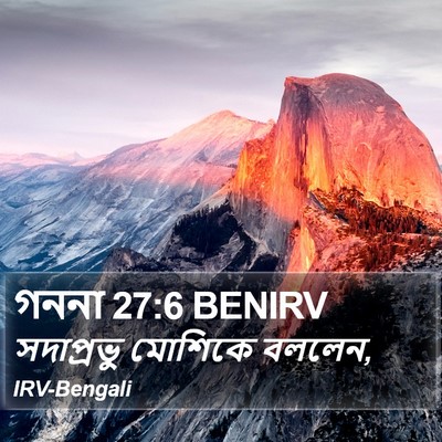 গননা 27:6 BENIRV Bible Verse Image