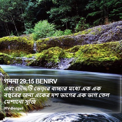 গননা 29:15 BENIRV Bible Verse Image