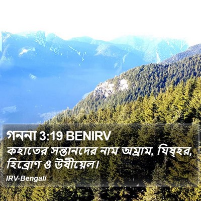 গননা 3:19 BENIRV Bible Verse Image