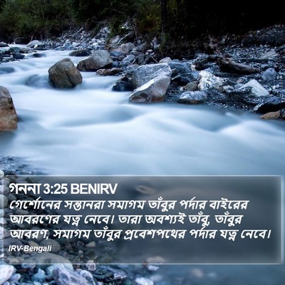 গননা 3:25 BENIRV Bible Verse Image