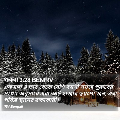 গননা 3:28 BENIRV Bible Verse Image