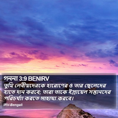 গননা 3:9 BENIRV Bible Verse Image