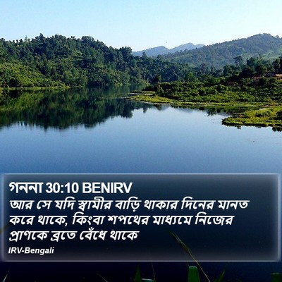 গননা 30:10 BENIRV Bible Verse Image