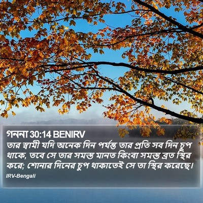 গননা 30:14 BENIRV Bible Verse Image