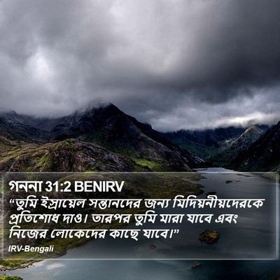 গননা 31:2 BENIRV Bible Verse Image