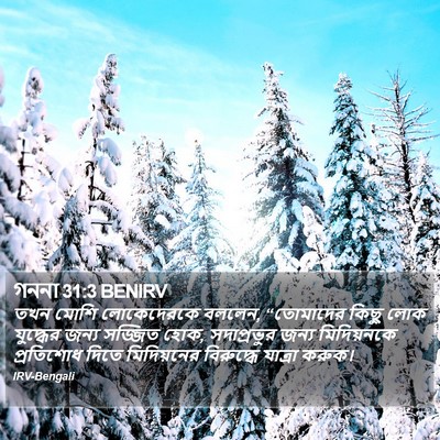 গননা 31:3 BENIRV Bible Verse Image