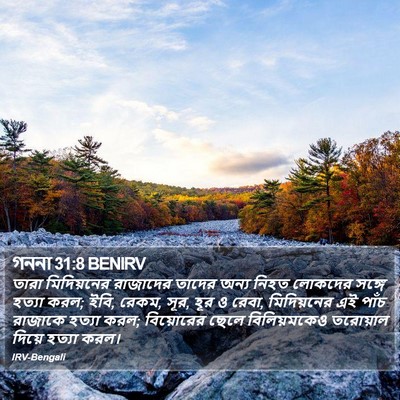 গননা 31:8 BENIRV Bible Verse Image