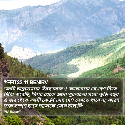 গননা 32:11 BENIRV Bible Verse Image