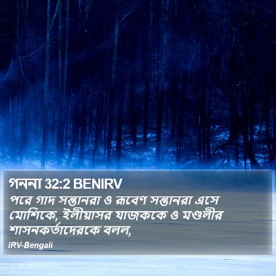 গননা 32:2 BENIRV Bible Verse Image