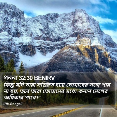 গননা 32:30 BENIRV Bible Verse Image