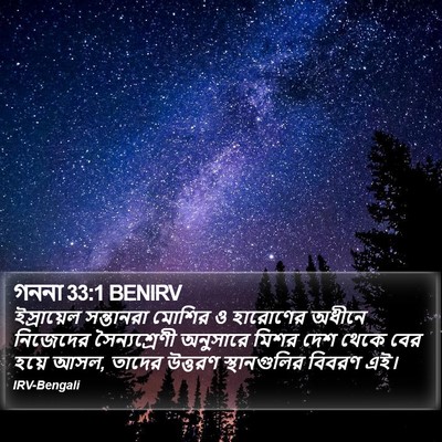 গননা 33:1 BENIRV Bible Verse Image