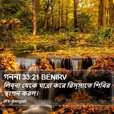 গননা 33:21 BENIRV Bible Verse Image