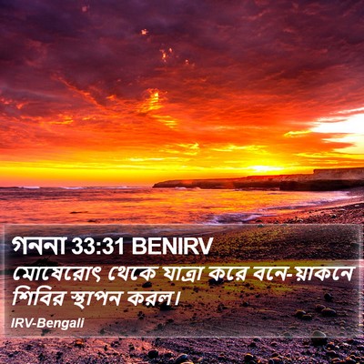 গননা 33:31 BENIRV Bible Verse Image