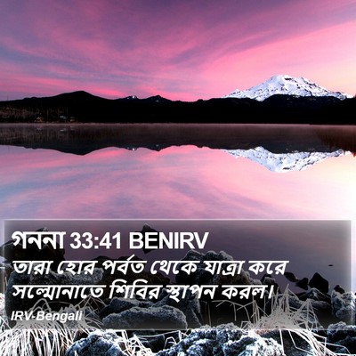 গননা 33:41 BENIRV Bible Verse Image