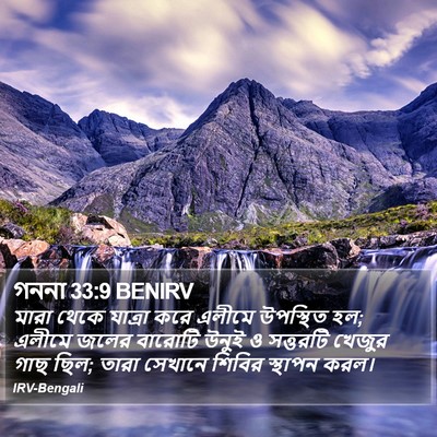 গননা 33:9 BENIRV Bible Verse Image
