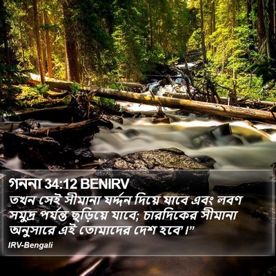 গননা 34:12 BENIRV Bible Verse Image