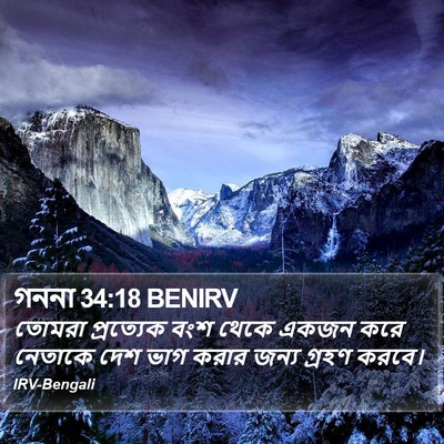 গননা 34:18 BENIRV Bible Verse Image