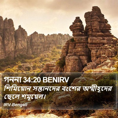 গননা 34:20 BENIRV Bible Verse Image