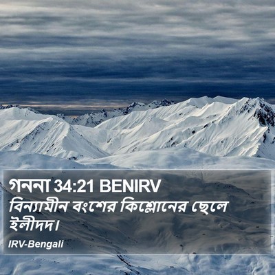 গননা 34:21 BENIRV Bible Verse Image