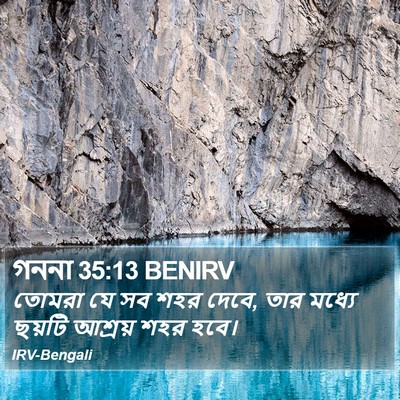 গননা 35:13 BENIRV Bible Verse Image