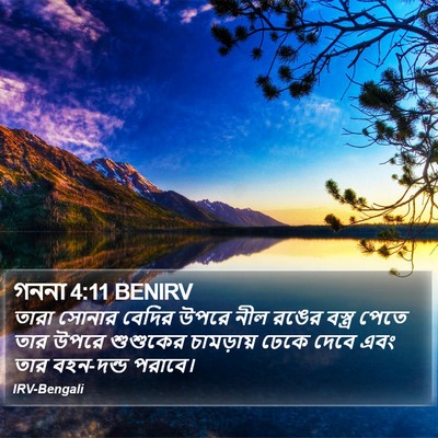 গননা 4:11 BENIRV Bible Verse Image