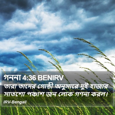 গননা 4:36 BENIRV Bible Verse Image