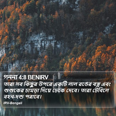 গননা 4:8 BENIRV Bible Verse Image