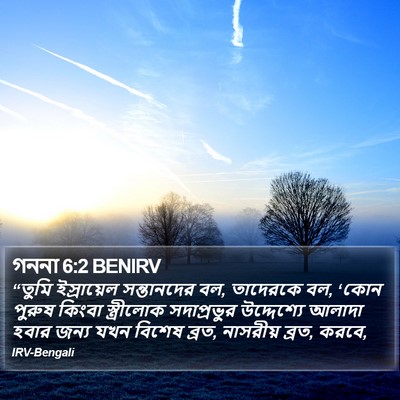 গননা 6:2 BENIRV Bible Verse Image