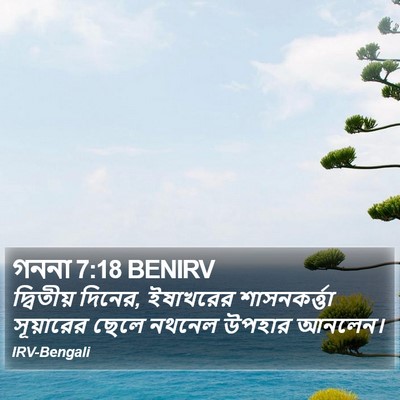 গননা 7:18 BENIRV Bible Verse Image