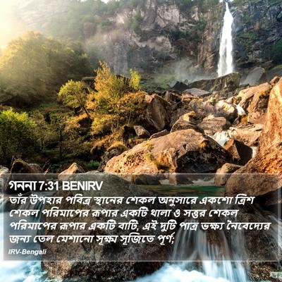 গননা 7:31 BENIRV Bible Verse Image