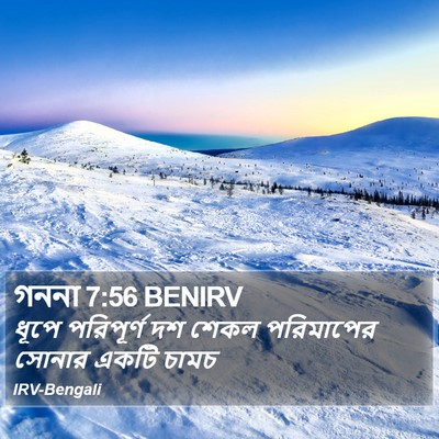 গননা 7:56 BENIRV Bible Verse Image
