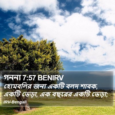 গননা 7:57 BENIRV Bible Verse Image