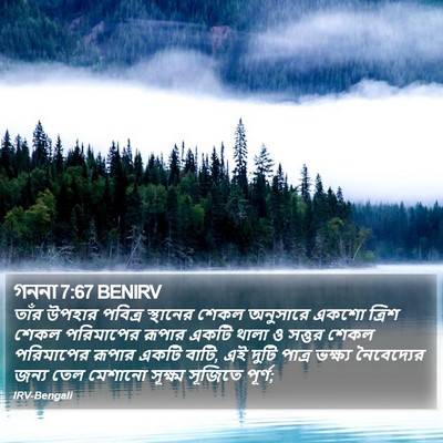 গননা 7:67 BENIRV Bible Verse Image