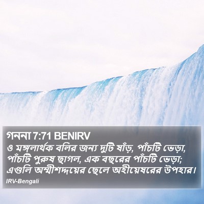 গননা 7:71 BENIRV Bible Verse Image