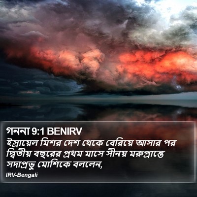 গননা 9:1 BENIRV Bible Verse Image