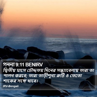 গননা 9:11 BENIRV Bible Verse Image