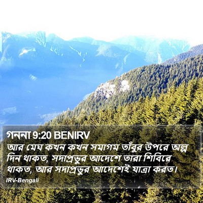 গননা 9:20 BENIRV Bible Verse Image