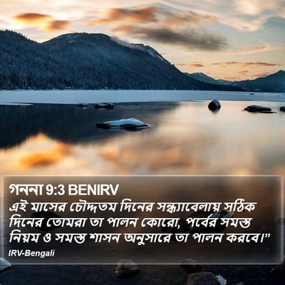 গননা 9:3 BENIRV Bible Verse Image