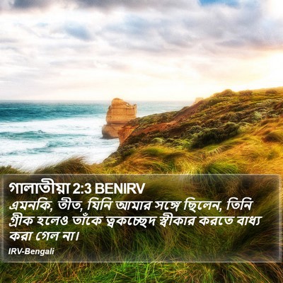 গালাতীয়া 2:3 BENIRV Bible Verse Image