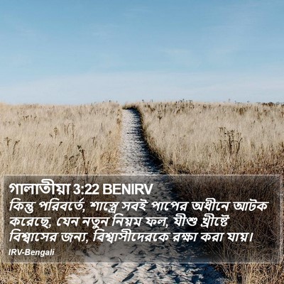গালাতীয়া 3:22 BENIRV Bible Verse Image