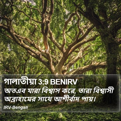 গালাতীয়া 3:9 BENIRV Bible Verse Image