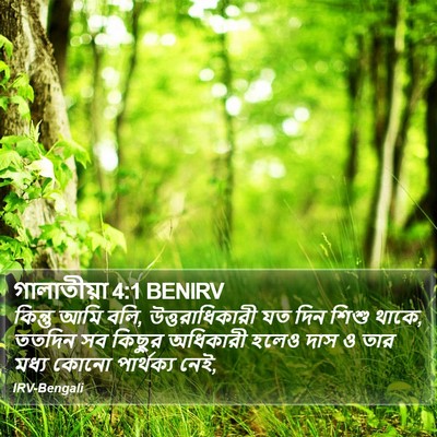 গালাতীয়া 4:1 BENIRV Bible Verse Image
