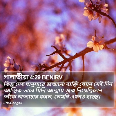 গালাতীয়া 4:29 BENIRV Bible Verse Image