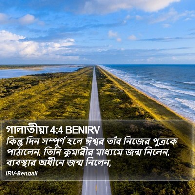 গালাতীয়া 4:4 BENIRV Bible Verse Image
