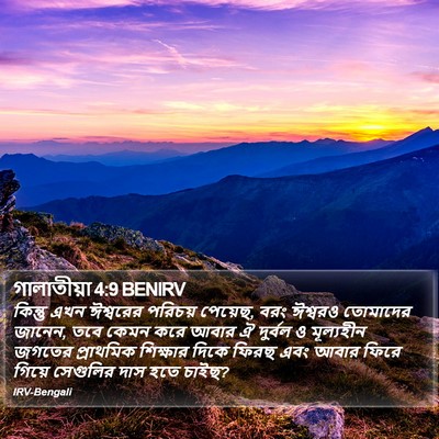 গালাতীয়া 4:9 BENIRV Bible Verse Image
