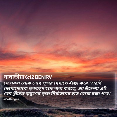 গালাতীয়া 6:12 BENIRV Bible Verse Image