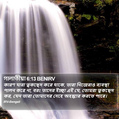 গালাতীয়া 6:13 BENIRV Bible Verse Image